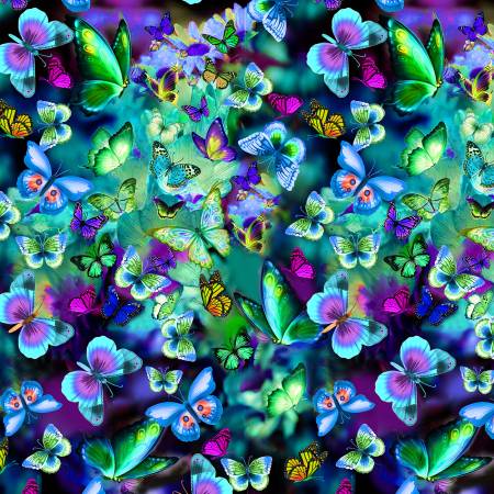 Butterflies on wide back