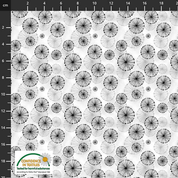 Geometric print on solid background - Variety of colors