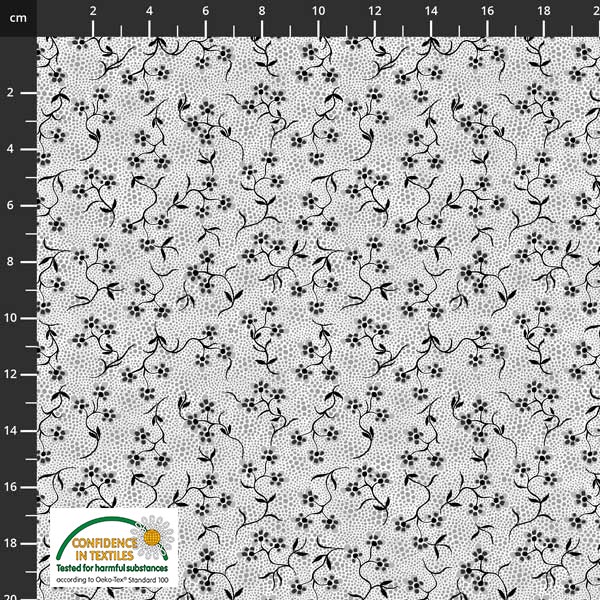 Flowers & leaves on solid background - Variety of colors